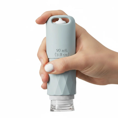 Flexible Silicone Squeezable Travel Bottle Leakproof Portable Sub-Bottle for Shampoo, Lotion & Cosmetics1321